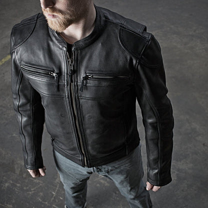 Nemesis Men's Motorcycle Leather Jacket Men's Leather Jacket Jackets