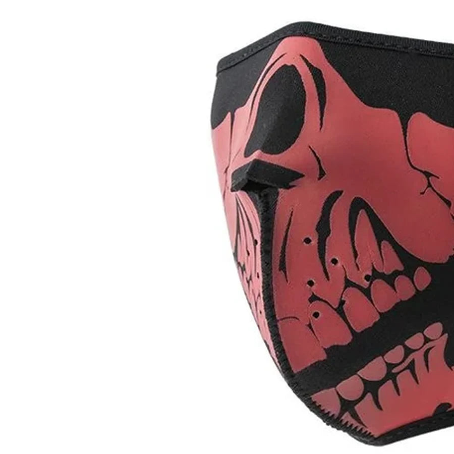 Neoprene Half Face Skull Riding Mask Face Mask Accessories