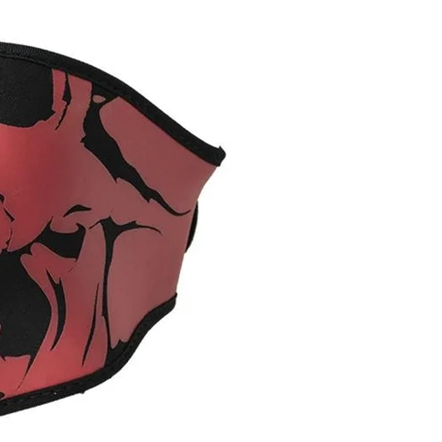 Neoprene Half Face Skull Riding Mask Face Mask Accessories