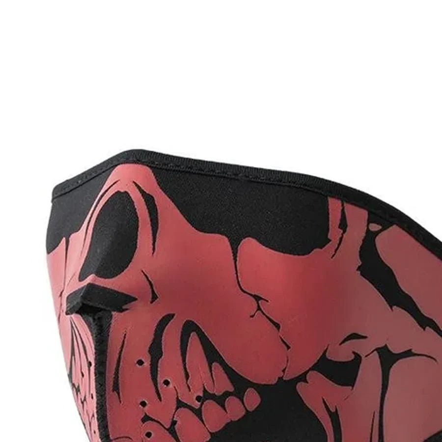 Neoprene Half Face Skull Riding Mask Face Mask Accessories