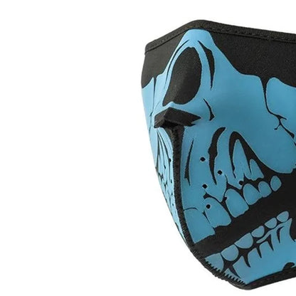 Neoprene Half Face Skull Riding Mask Face Mask Accessories