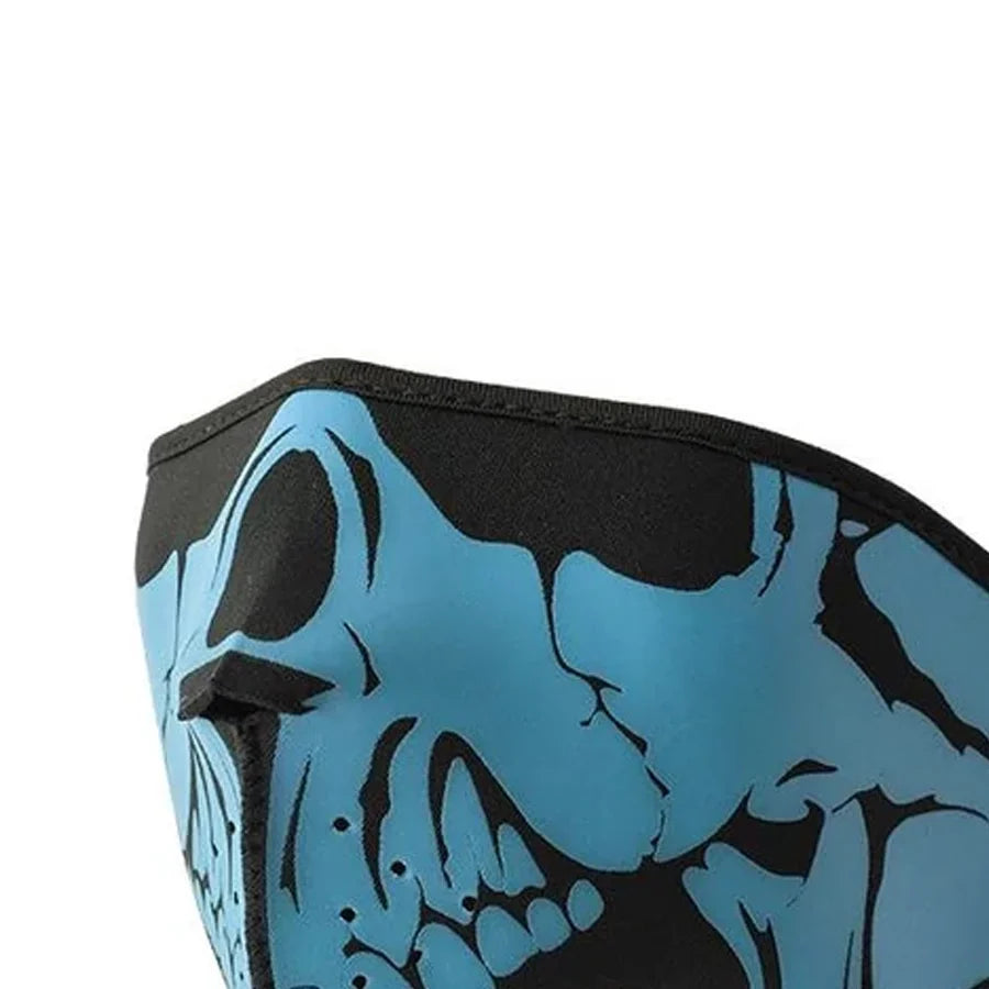 Neoprene Half Face Skull Riding Mask Face Mask Accessories