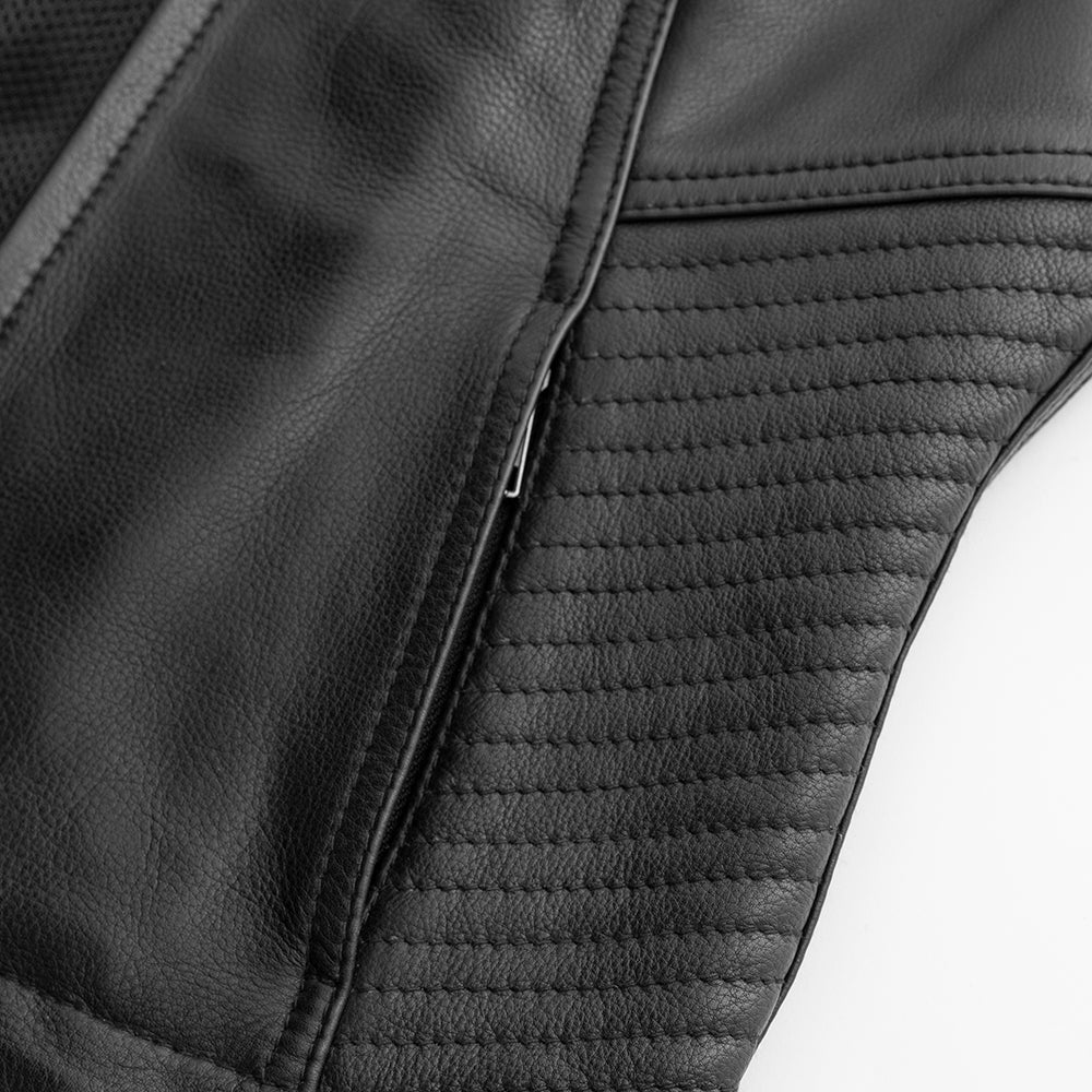 Nina Women's Motorcycle Leather Vest Women's Leather Vest Vests