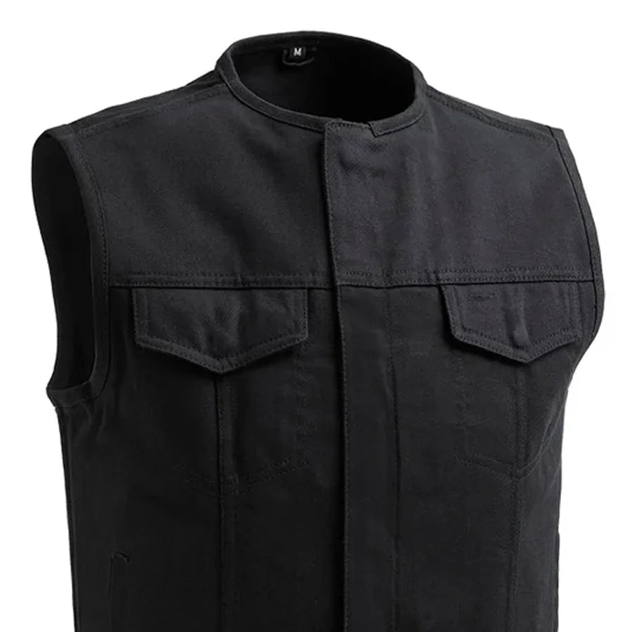 No Limit - Men's Motorcycle Twill Vest Men's Twill Vest Vests
