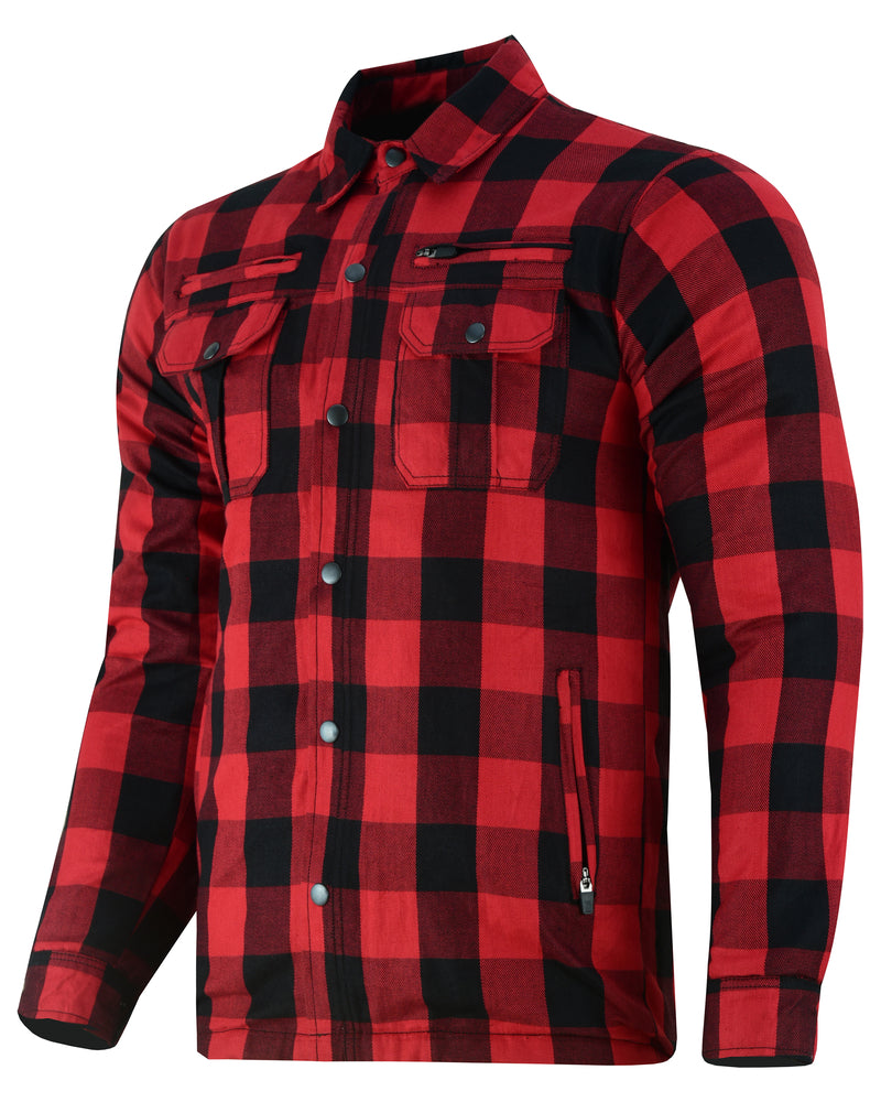 Daniel Smart Armored Flannel Shirt - Red