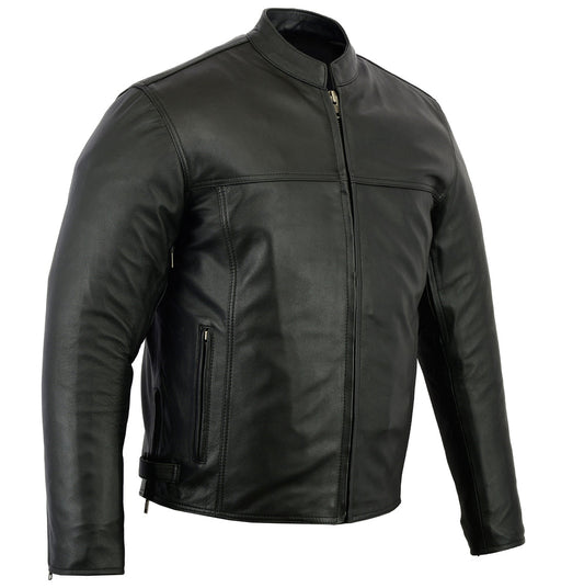 Men’s Black Scooter Leather Jacket