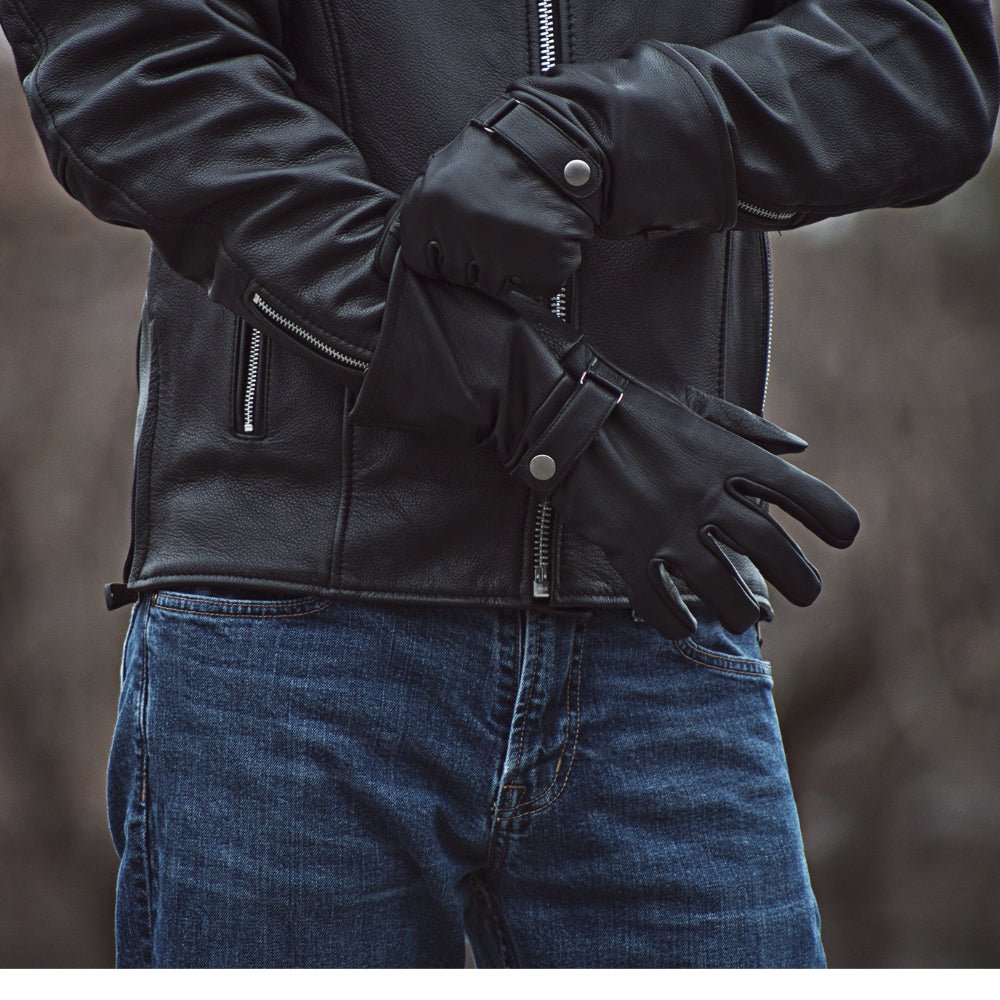 Phenom - Men's Motorcycle Leather Gauntlet Men's Gauntlet Accessories
