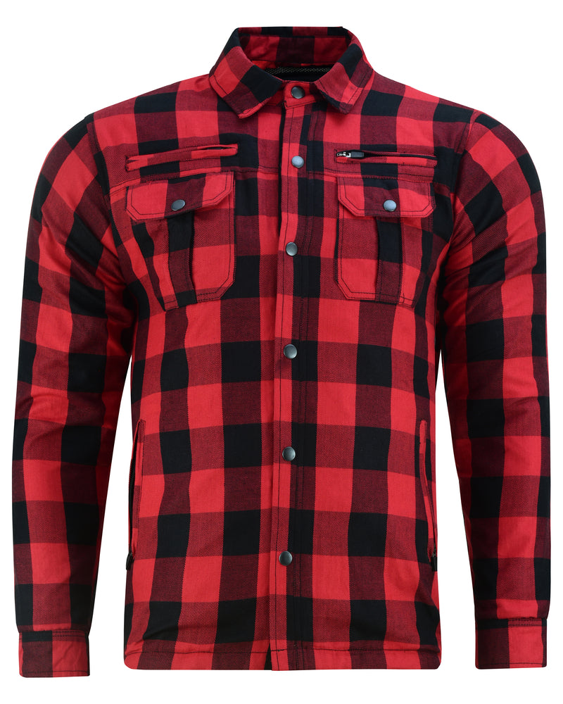 Daniel Smart Armored Flannel Shirt - Red