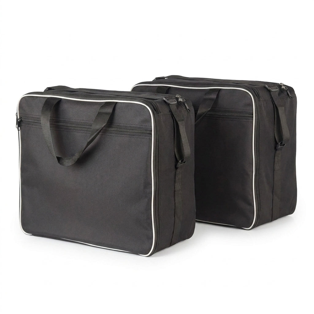 Leather Motorcycle Bag - Adv Black Inner Bags Motor Saddle Bag Adventu