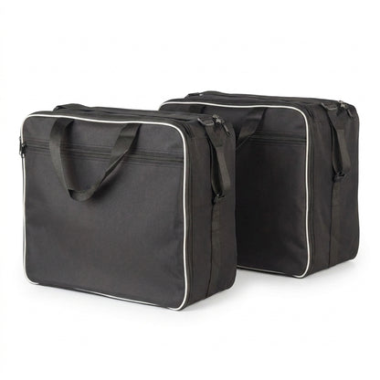 Leather Motorcycle Bag - Adv Black Inner Bags Motor Saddle Bag Adventu