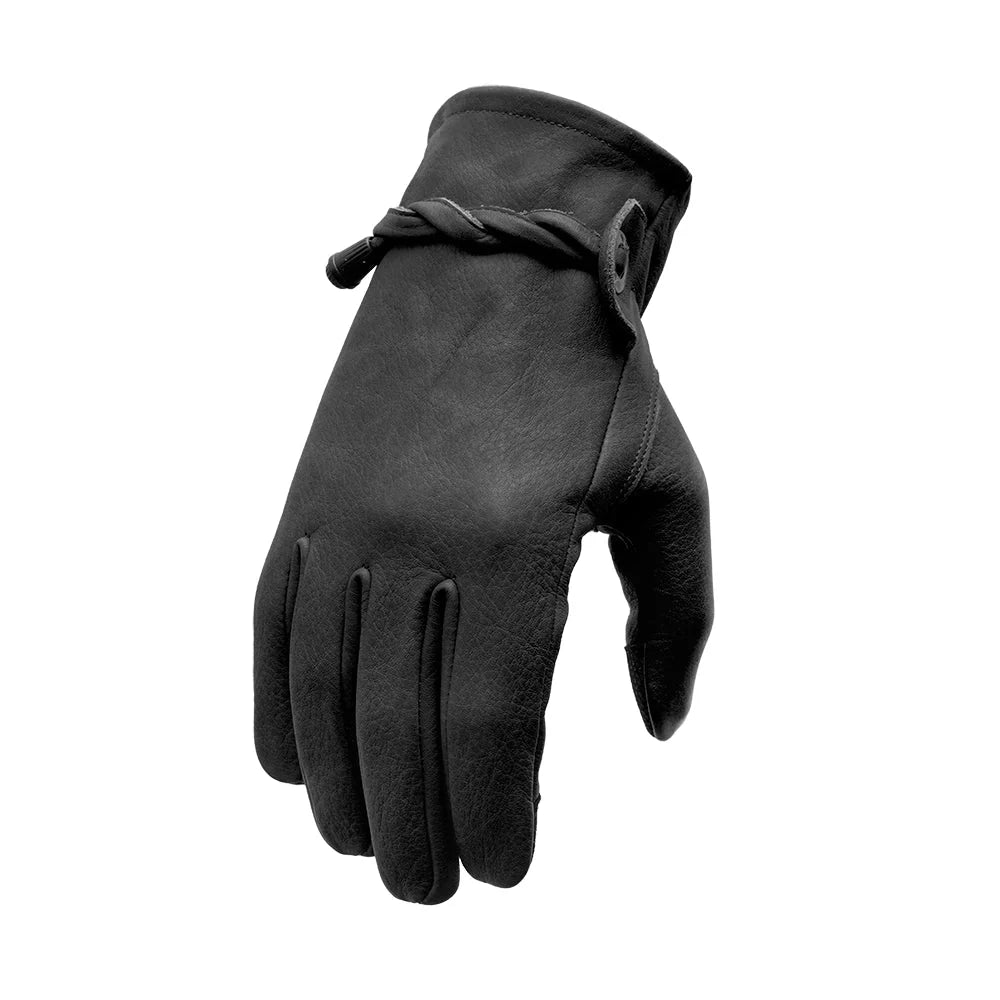 Ranch Men's Motorcycle Leather Gloves Men's Gloves Accessories Black XS