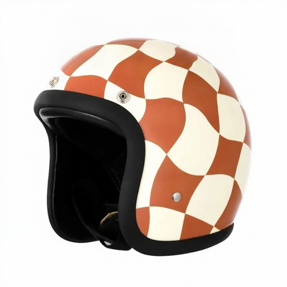 500TX Open Face Motorcycle Helmet – Vintage Style, DOT Approved