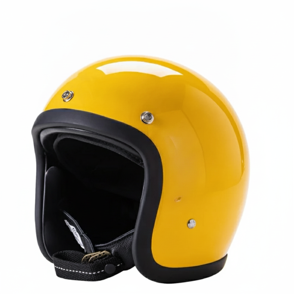 500TX Open Face Motorcycle Helmet – Vintage Style, DOT Approved