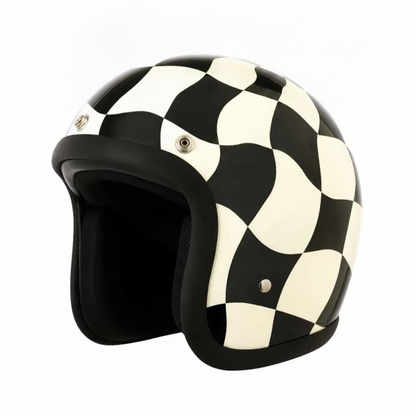 500TX Open Face Motorcycle Helmet – Vintage Style, DOT Approved