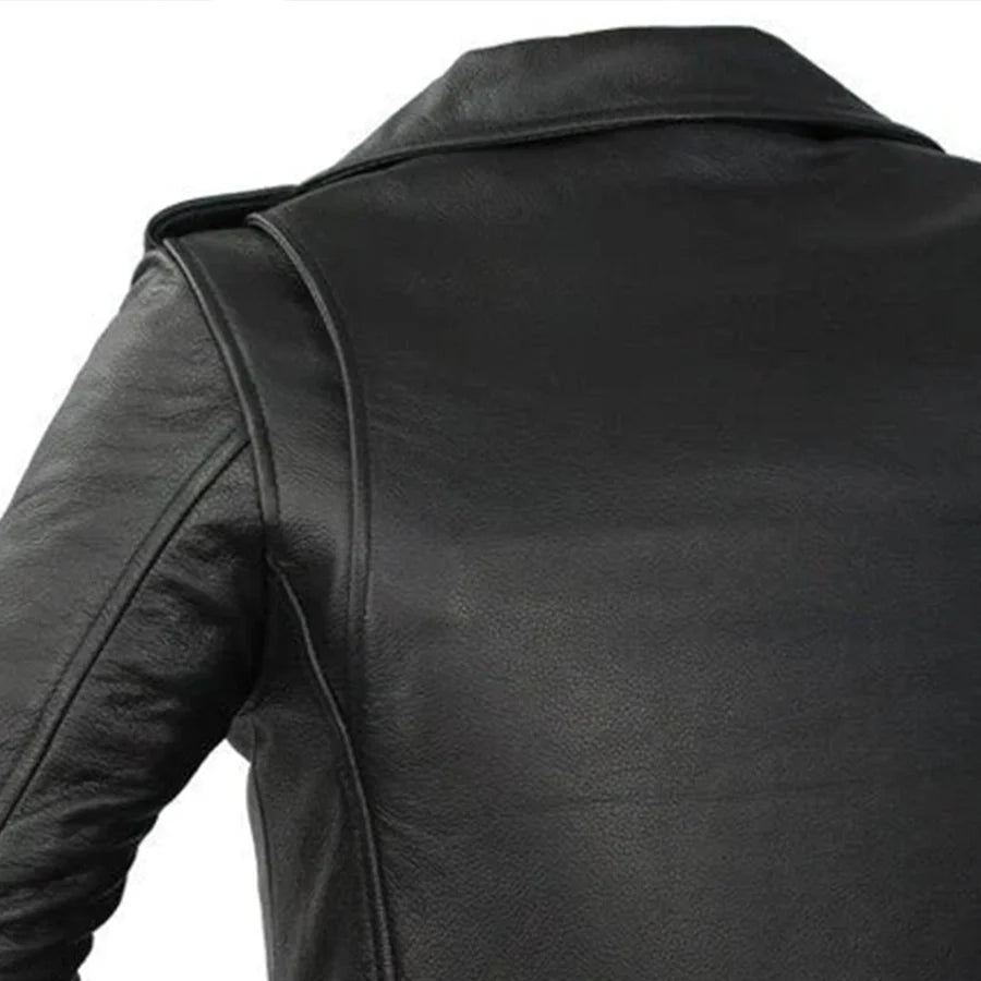 Rockstar - Women's Motorcycle Leather Jacket Women's Leather Jacket Jackets