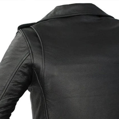 Rockstar - Women's Motorcycle Leather Jacket Women's Leather Jacket Jackets