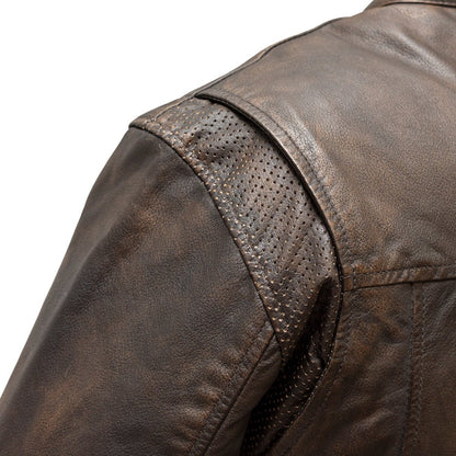 Rocky Men's Motorcycle Leather Jacket Men's Leather Jacket Jackets