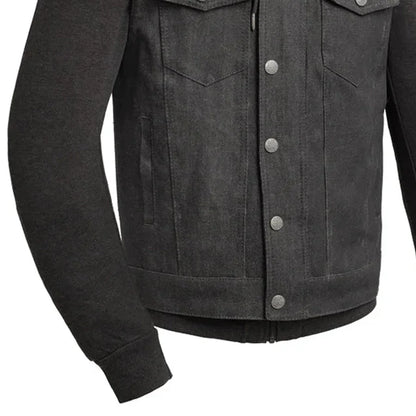 Rook - Men's Motorcycle Denim Vest Men's Denim Vest Vests