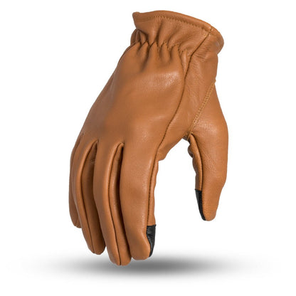 Roper Men's Motorcycle Leather Gloves Men's Gloves Accessories Whiskey XS