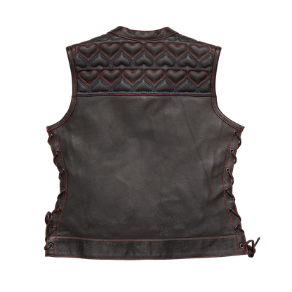 Rosie Women’s Motorcycle Leather Vest Women's Leather Vest Vests