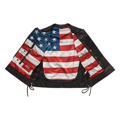 Rosie Women’s Motorcycle Leather Vest Women's Leather Vest Vests