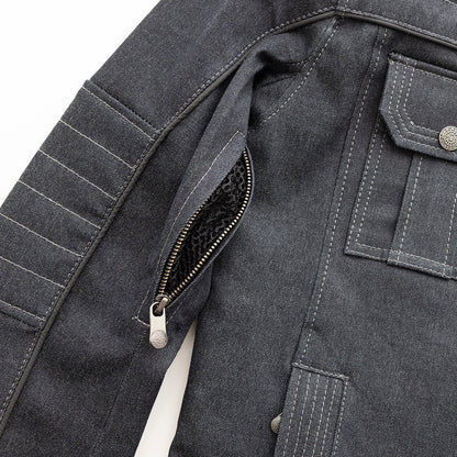 Rowdy Men's Thunder Denim Motorcycle Jacket Men's Thunder Denim Jacket Jackets