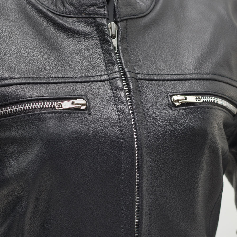 Roxy - Women's Leather Motorcycle Jacket Women's Leather Jacket Jackets