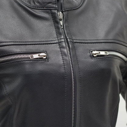 Roxy - Women's Leather Motorcycle Jacket Women's Leather Jacket Jackets