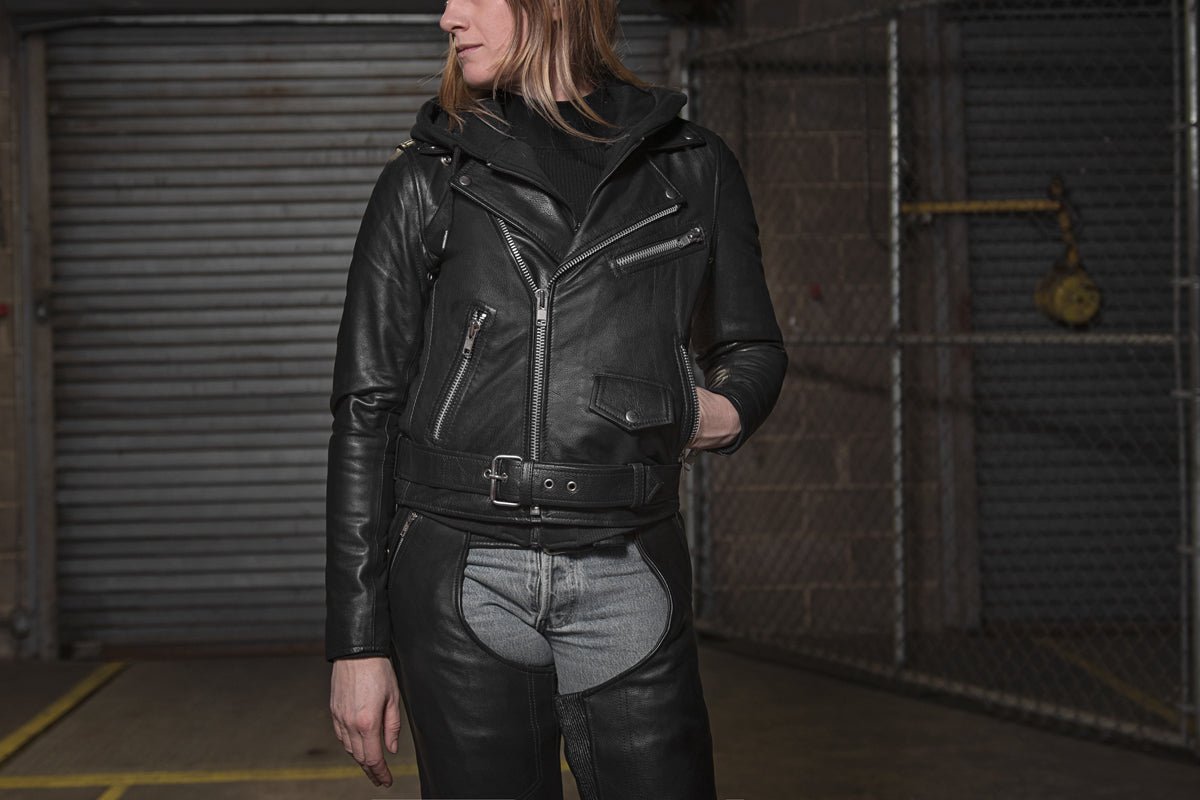 Ryman - Women's Motorcycle Leather Jacket Women's Leather Jacket Jackets