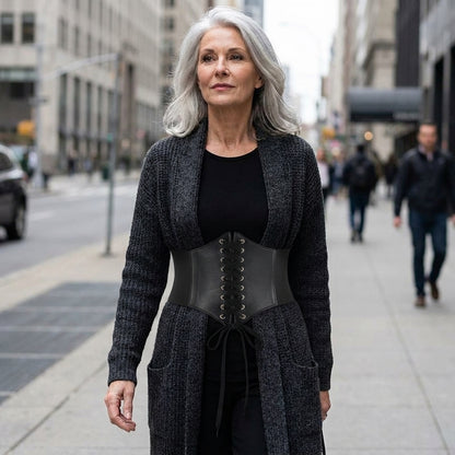 Lace Up Corset Belt — street view