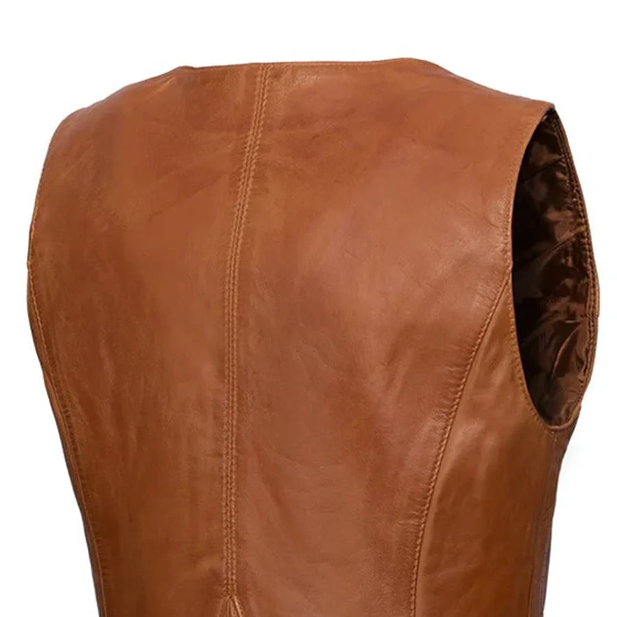 Savannah Women's Western Style Motorcycle Leather Vest Women's Leather Vest Vests