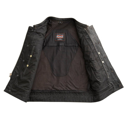 Sharp Shooter Men's Motorcycle Leather Vest Men's Leather Vest Vests