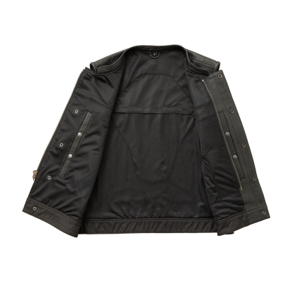 Sharp Shooter Perforated Men's Motorcycle Leather Vest Men's Perforated Leather Vest Vests