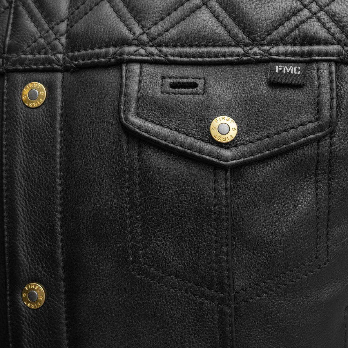 Shell Shock Men's Motorcycle Leather Vest (limited edition) Men's Leather Vest Vests