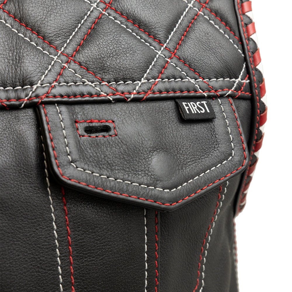 Sinister - Men's Motorcycle Leather Vest Men's Leather Vest Vests