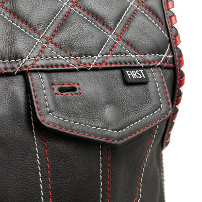 Sinister - Men's Motorcycle Leather Vest Men's Leather Vest Vests