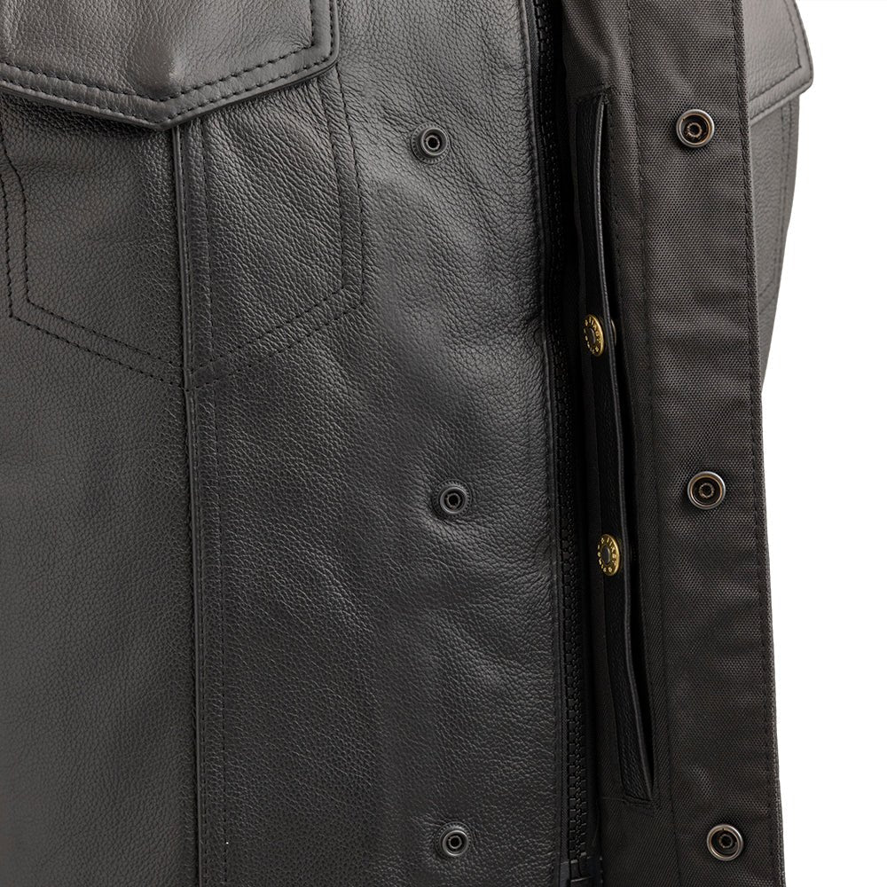 Sniper Men's Motorcycle Leather Vest Men's Leather Vest Vests