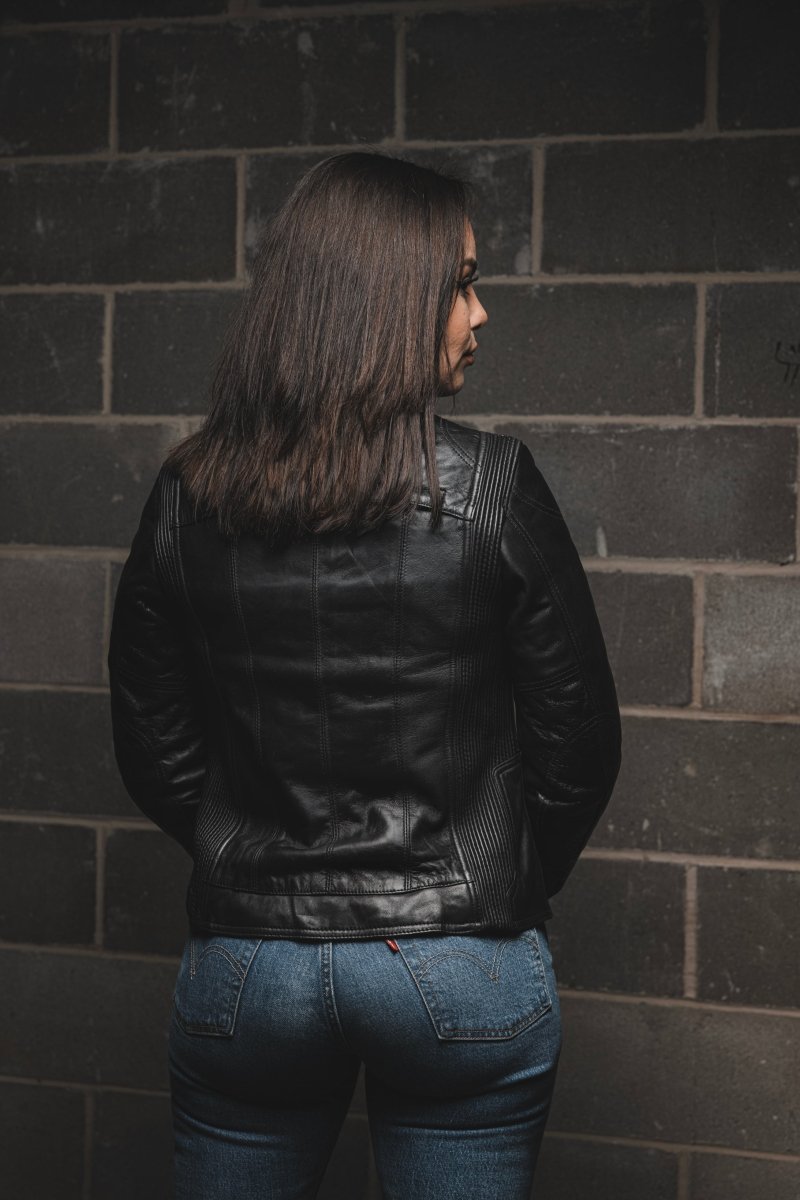 Supastar - Womens Motorcycle Leather Jacket Women's Leather Jacket Jackets