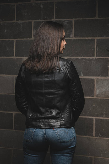 Supastar - Womens Motorcycle Leather Jacket Women's Leather Jacket Jackets