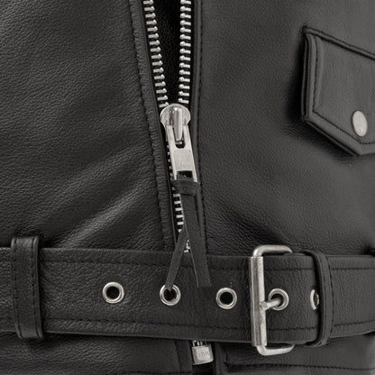 Superstar Men's Motorcycle Leather Jacket Men's Leather Jacket Jackets