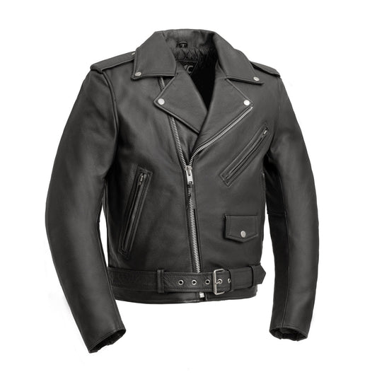 Superstar Men's Motorcycle Leather Jacket Men's Leather Jacket Jackets Black XXS