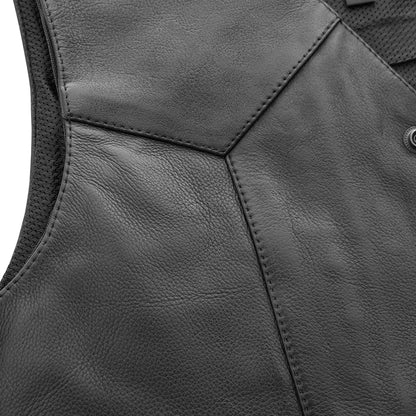 Texan Men's Motorcycle Western Style Leather Vest Men's Western Vest Vests