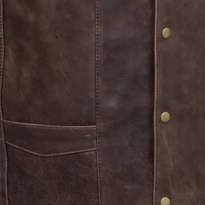 Texan Men's Motorcycle Western Style Leather Vest Men's Western Vest Vests