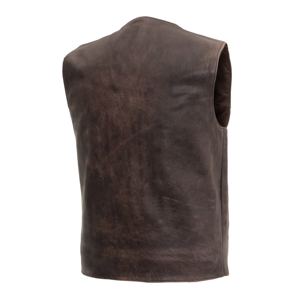 Texan Men's Motorcycle Western Style Leather Vest Men's Western Vest Vests