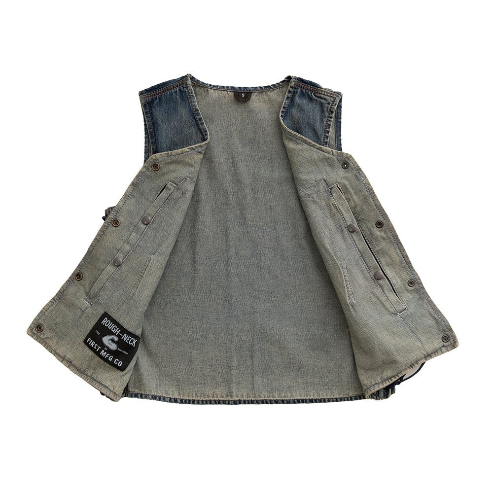 Tiff Women's Motorcycle Denim Vest Women's Denim Vest Vests
