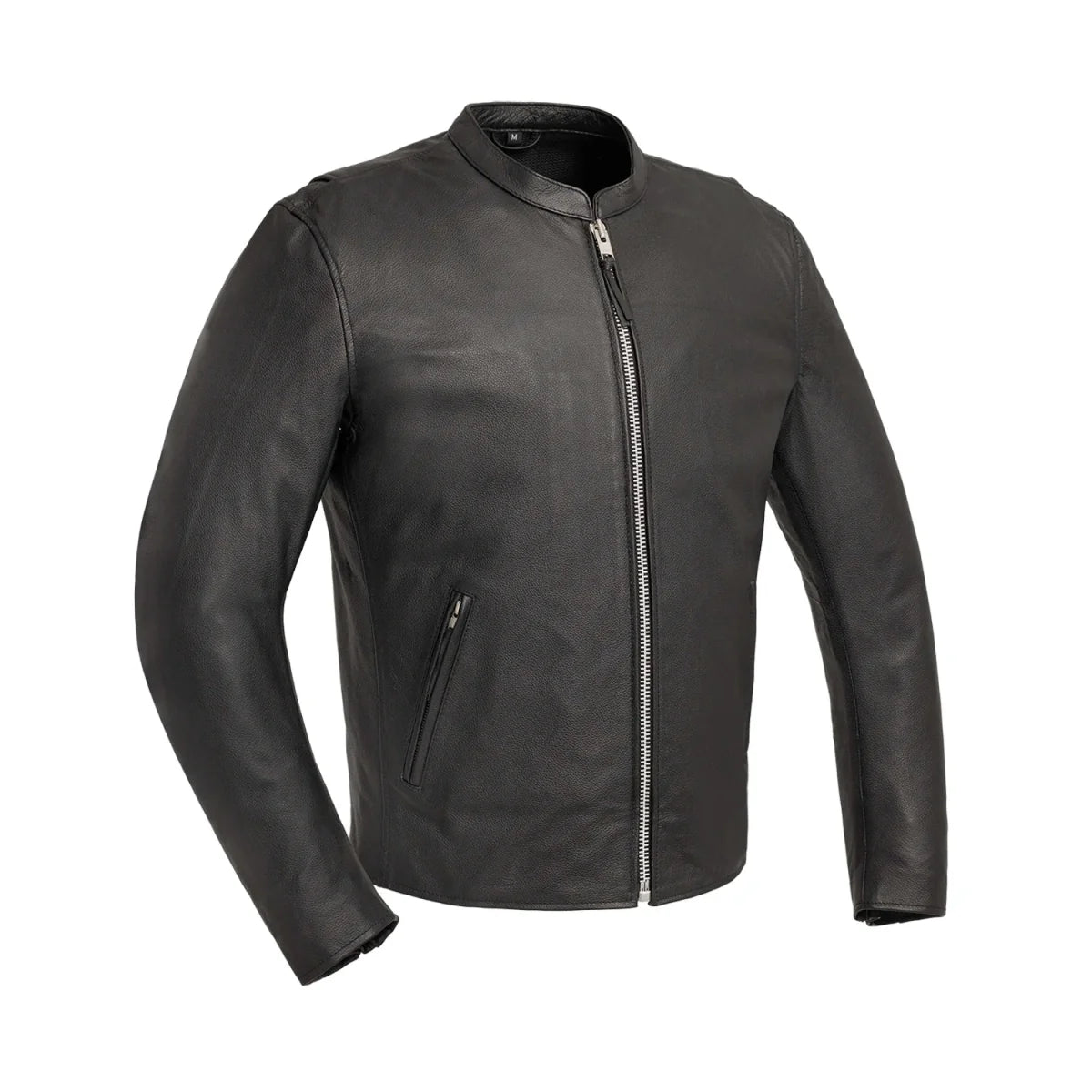Titan Men's Motorcycle Leather Jacket Men's Leather Jacket Jackets Black S