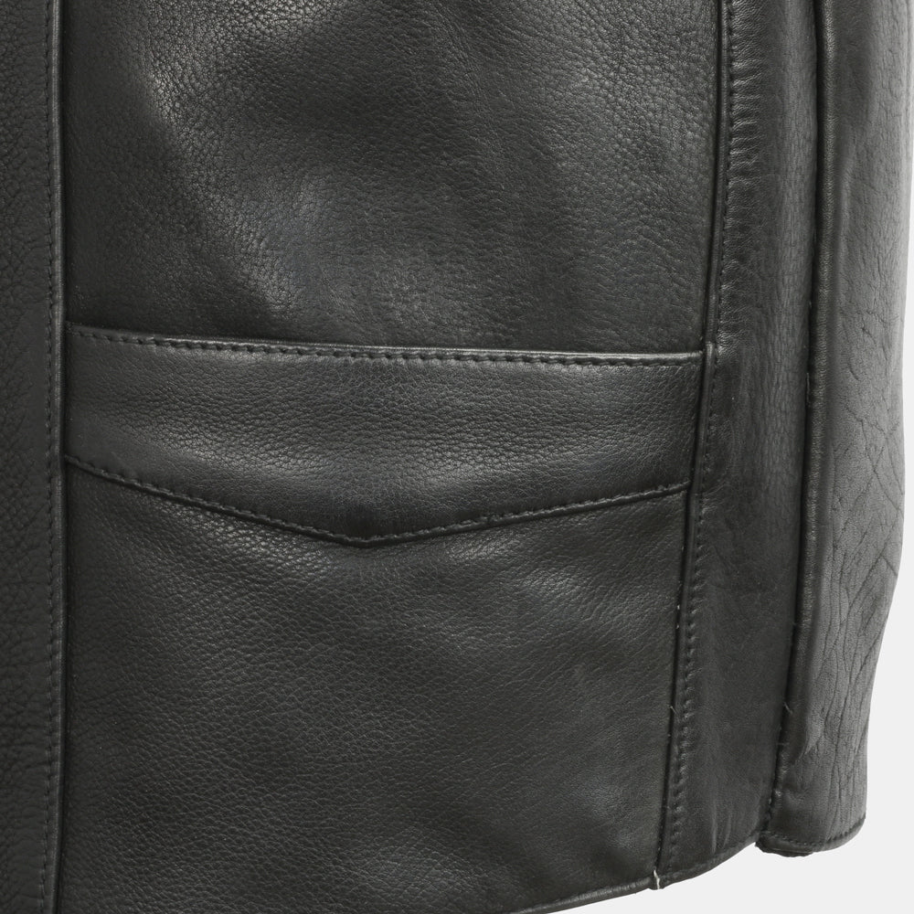 Tombstone Men's Motorcycle Western Style Leather Vest Men's Western Vest Vests