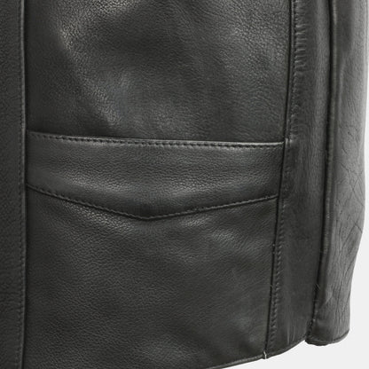 Tombstone Men's Motorcycle Western Style Leather Vest Men's Western Vest Vests