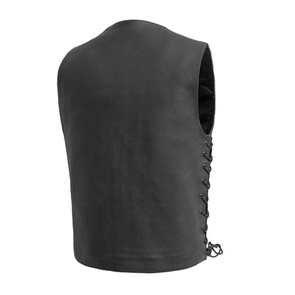 Top Biller Men's Motorcycle Western Style Leather Vest Men's Western Vest Vests