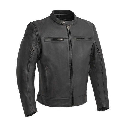 Top Performer Men's Motorcycle Leather Jacket Men's Leather Jacket Jackets Black S